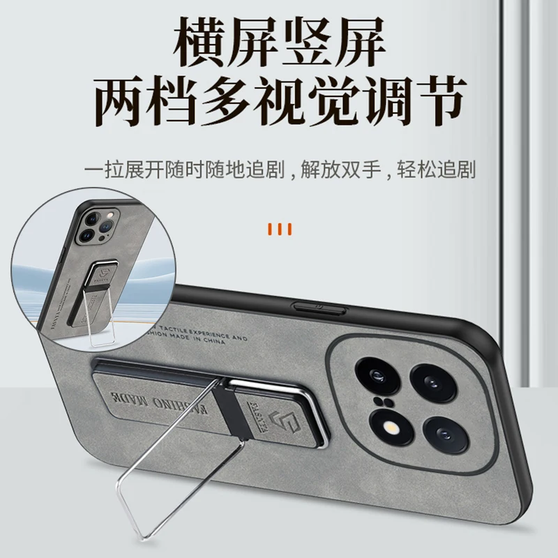 ل IQOO 15 الفاخرة جلود الأغنام حامل درع الحال بالنسبة ل VIVO IQOO15 للصدمات حامل مغناطيسي غطاء حماية الكاميرا #4