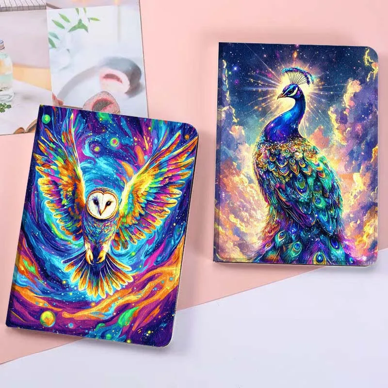 

Sparkling Peacock Galaxy Art For Xiaoxin Lenovo Tab Pad K11 K10 M10 P11 3rd Plus Pro Legion Y700 Y900 Gen4 2 Tablet Case Gift