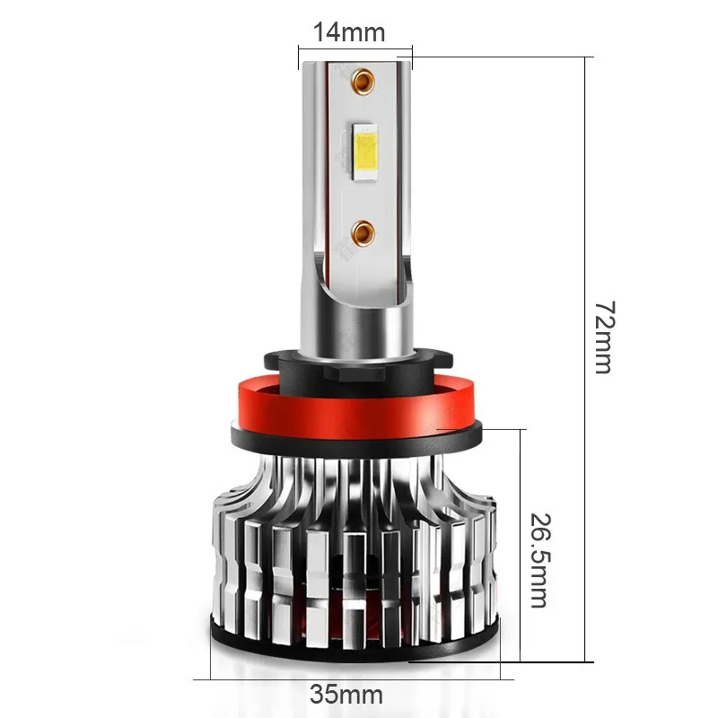 All-in-One LED Headlight Bulbs for Car, 6000K White Fog Light Bulbs HB1/HB3/HB4/HB5/HIR2/H1/H3/H4/H7/H8/H9/H11/H13/880/881/H27