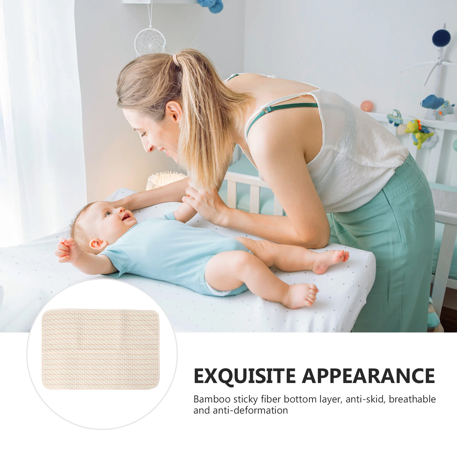 

1Pcs Baby Waterproof Mattress Durable Soft Foldable Breathable Skin-Friendly Infant Pad Diaper Cushion for Crib