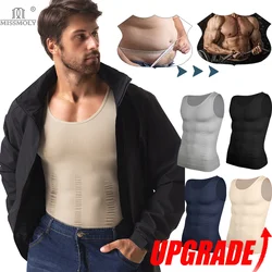 Men Body Shaper Slimming High-Performance Compression Vest Undershirt Sexy Waist Trainer Shapewear Weight Loss Belly Control