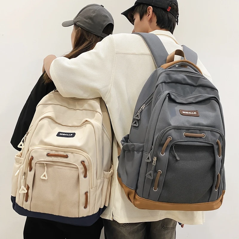 Fashion Backpack Women Large Capacity Waterproof Laptop Backpack Unisex College School Bags Trendy Cool Netbag Travel Book Bags