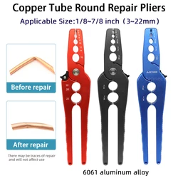 CT-301 Copper Tube Repair Pliers Compound Rounder and Flat Folded Tube Repairing Round Pliers Tool Versatile Repairing Plier