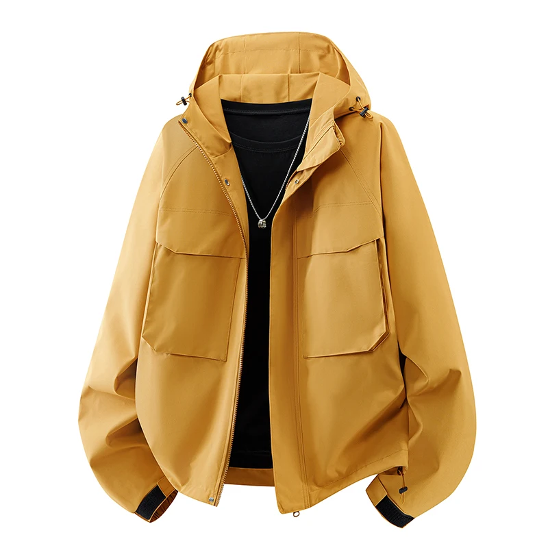 High-Quality Fashionable Men's Hooded Jacket Stylish Outdoor Travel Autumn New Arrival Casual Versatile Simple Design