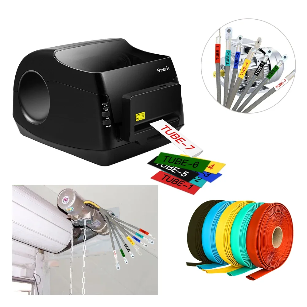 N-mark 2021 Heat Shrink Tube Wire Markers Shrink Tube Printer For Cable Wireprinter ID Printer