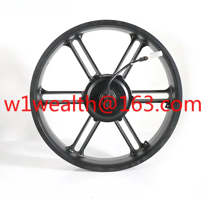 Superbsail OUXI V8 20Inch Motor 48V-500WMotor Line on the Right Side-Black Plug Fat Bike V8 Hub Motor with Wheel Ebike Parts