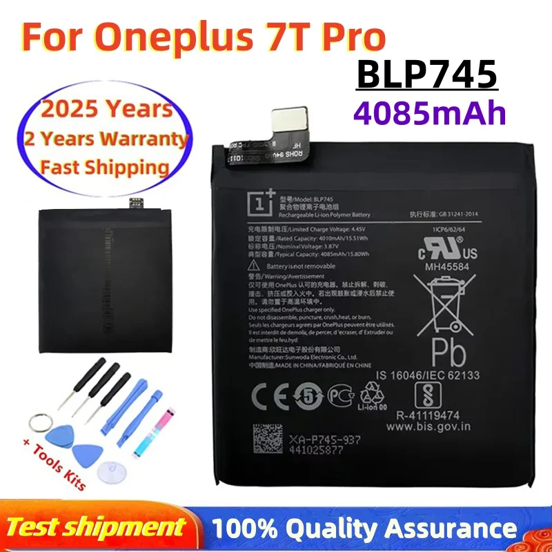 

4085mAh / 15.8Wh BLP745 Replacement Battery For OnePlus 7T Pro (Not For 7 or 7T) Batterie Bateria Batterij