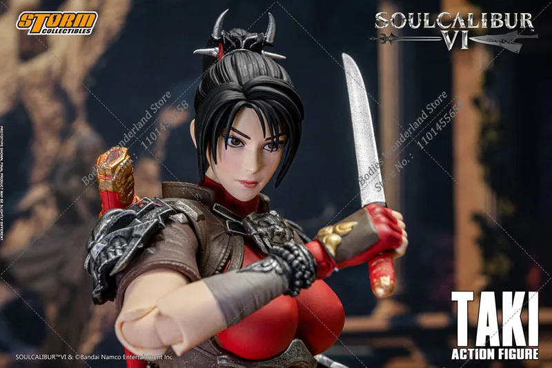 Original Storm Toys 1/12 Scale Collectible SoulCalibur VI Female Ninja TAKI 7 Inch ACTION FIGURE Model Toys for Collection