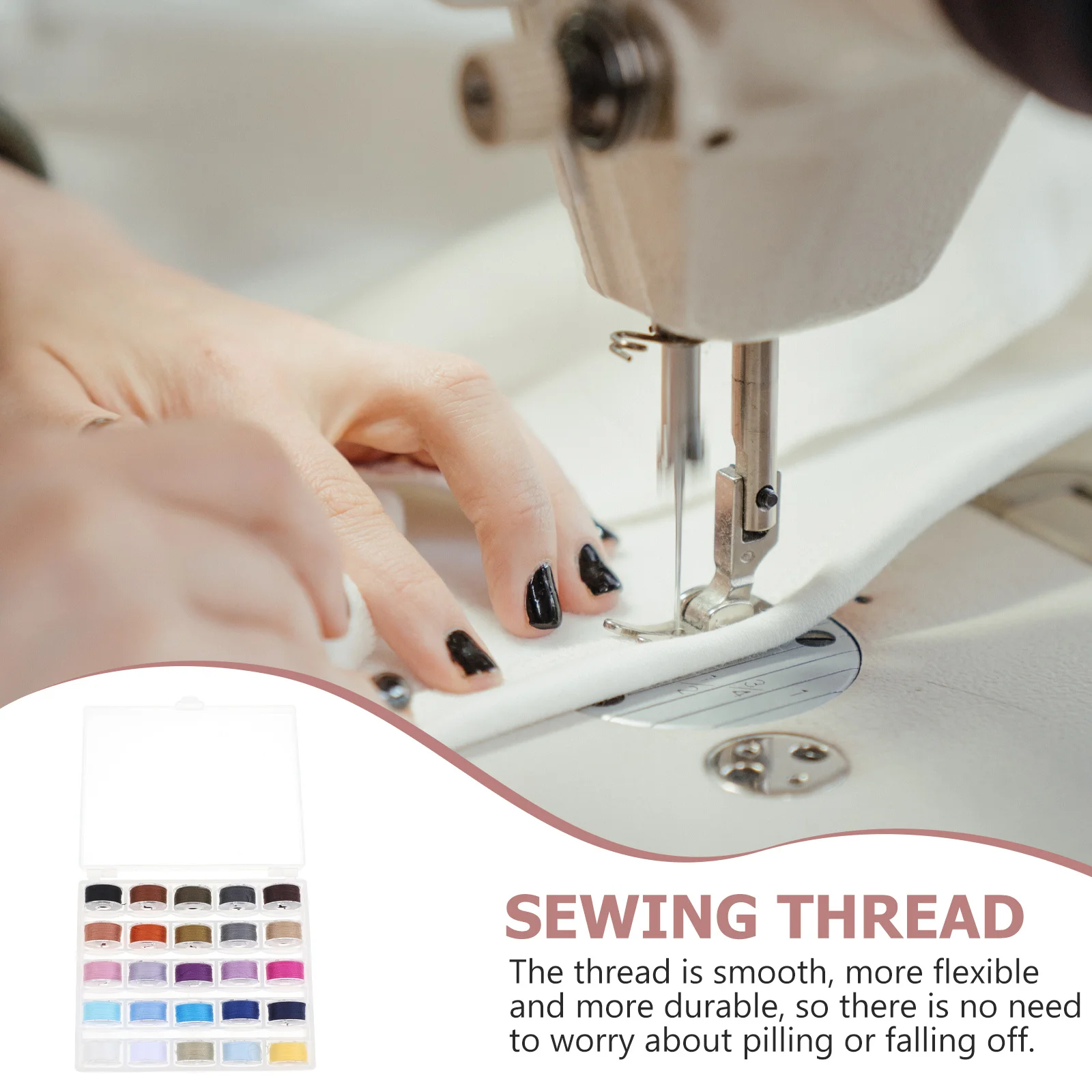 

1 set 1 Set Sewing Thread Bobbin Box Multi-Color Portable Threads For Diy Quilting Embroidery Sewing Machine Accessories