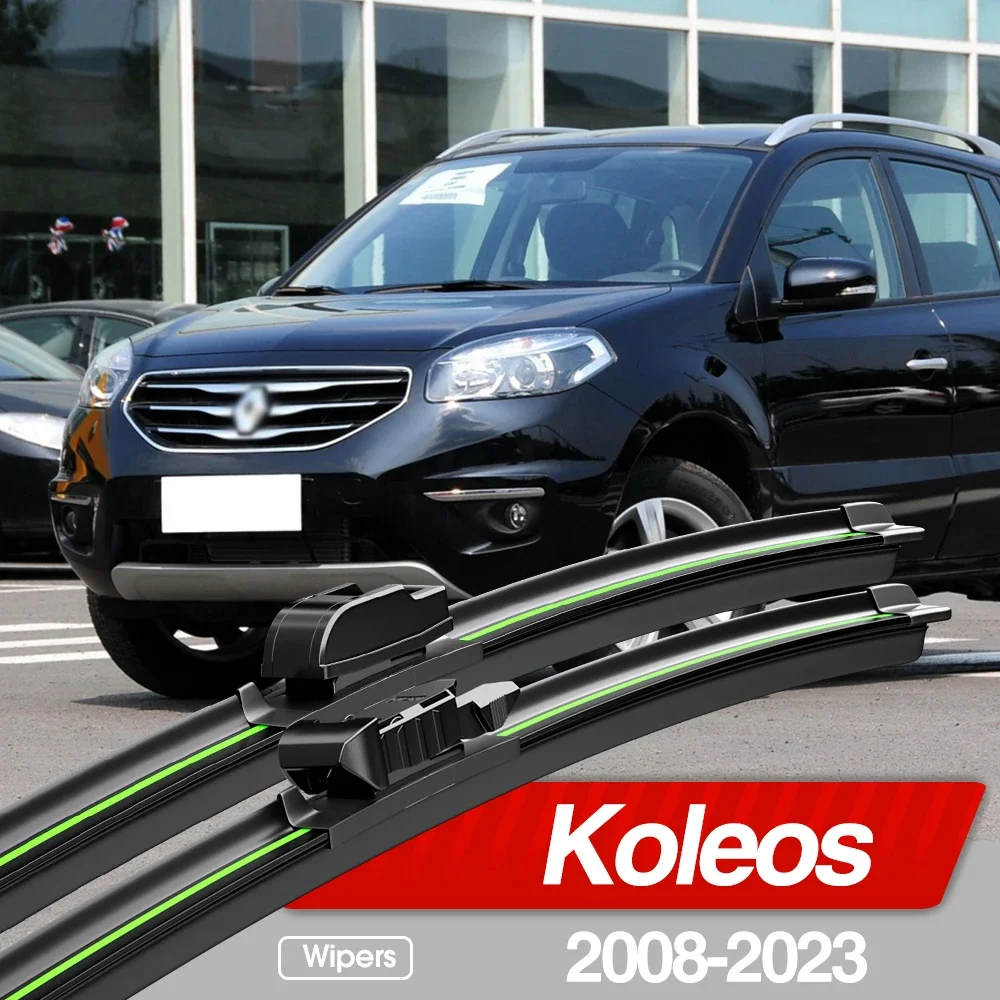 

For Renault Koleos 2008-2023 Front Windshield Wiper Blades 2pcs Windscreen Window Accessories 2009 2010 2015 2016 2017 2019 2021