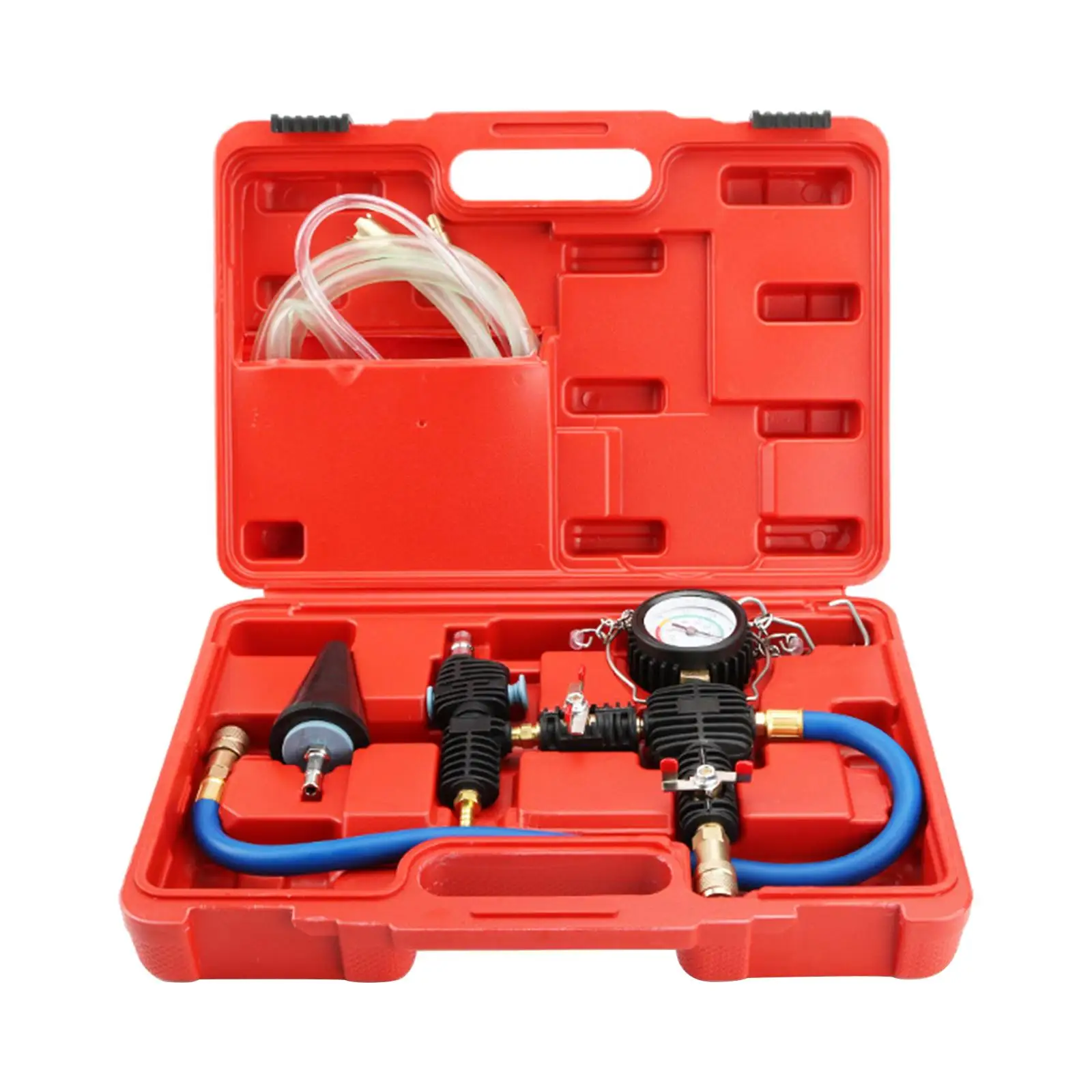 Auto Engine Cooling System Vacuum Purge Coolant Refill Tool, Universal Replace Tool Set with Hose for Car