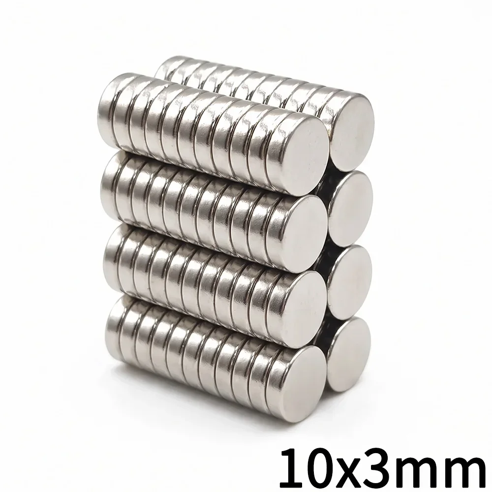 5-100Pcs 10x3 Magnet 10mm x 3mm Round Super Powerful Strong Permanent Magnetic Disc for fridge kitchen organization