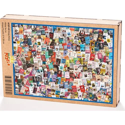 King Of Puzzle Book Collage Wooden Jigsaw Puzzle 204 Pieces (KT07-CC)