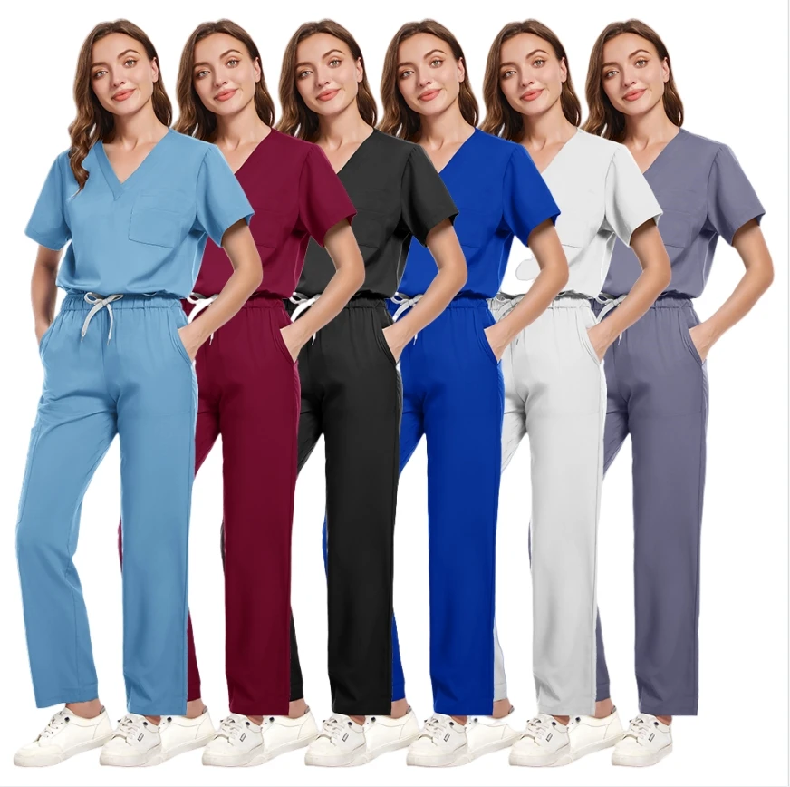 Uniformes d'infirmière multicolores, vente en gros, générateurs médicaux, vêtements de travail pour femmes, ensemble de gIslande, uniforme de médecin, ensemble d'infirmière pour animaux de compagnie