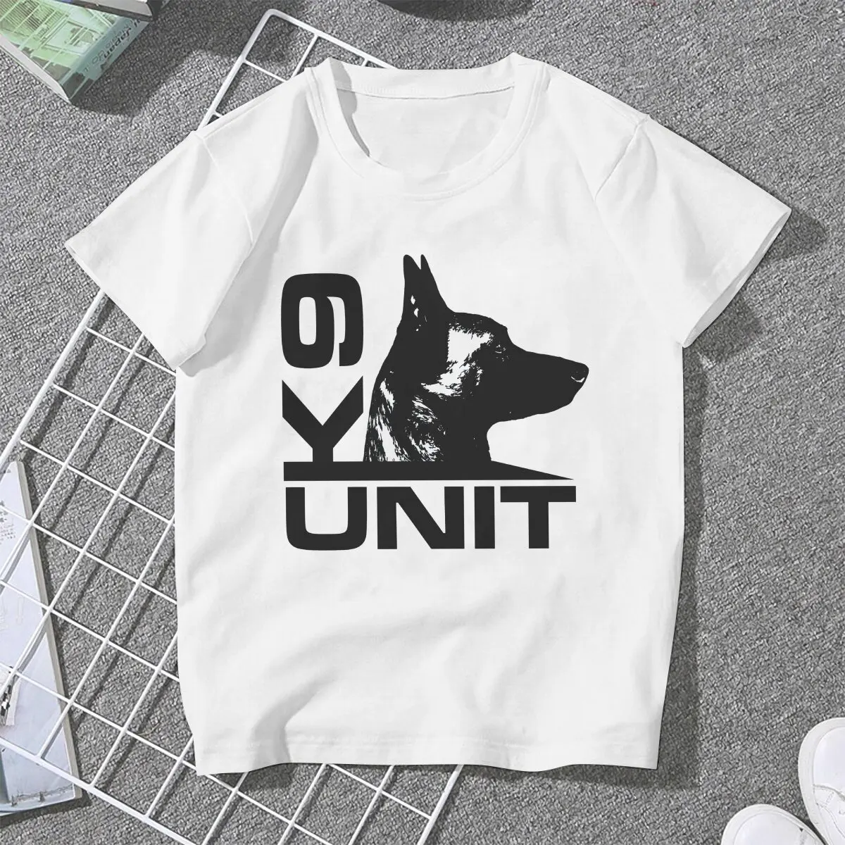 Malinois Dog K9 Unit T Shirt Graphic Women's Tees Summer Harajuku Crewneck Polyester TShirt