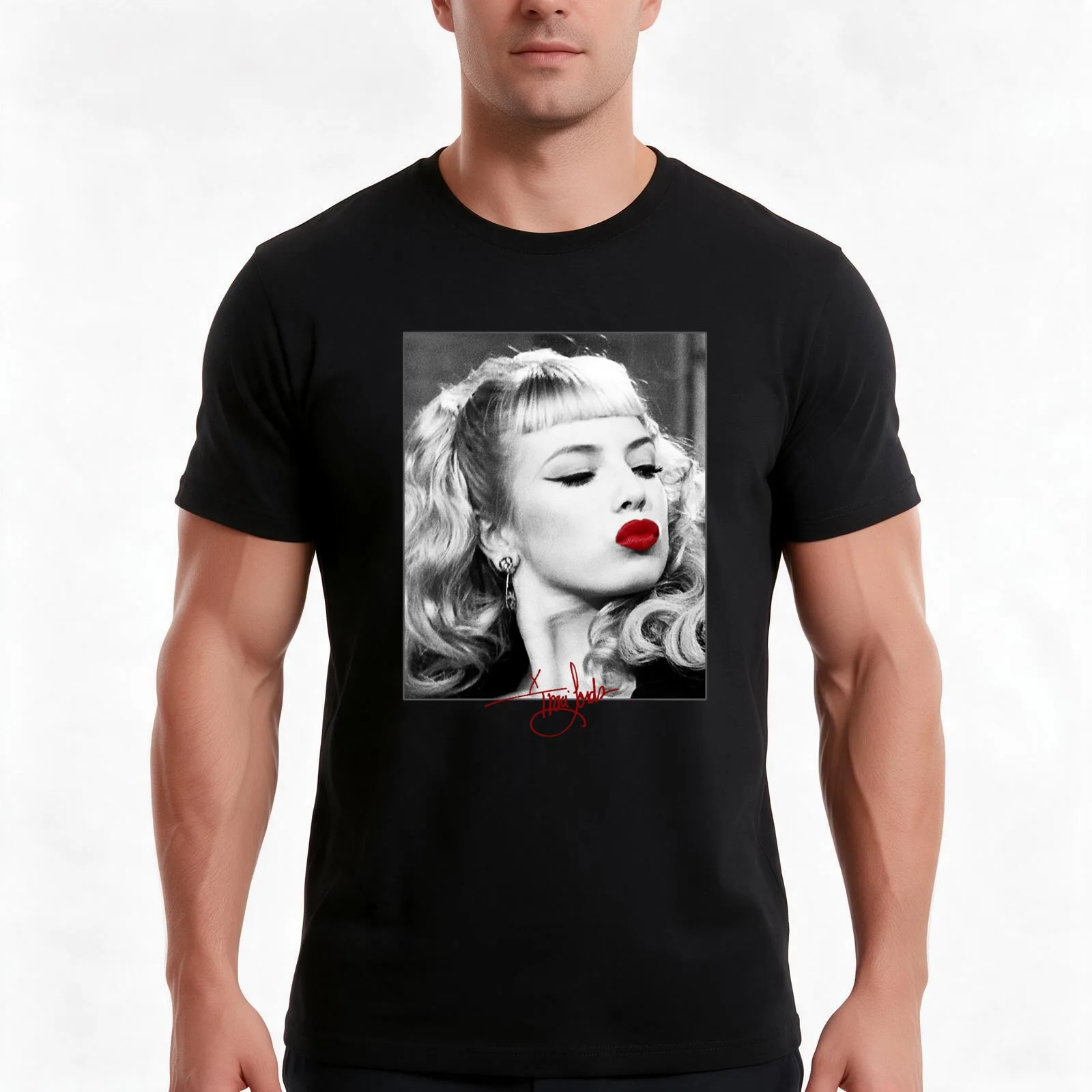 Traci Lords - Wanda Woodward T-Shirt Summer Casual Cotton Tee Oversized Streetwear Tops Vintage Graphic Print 100% Cotton