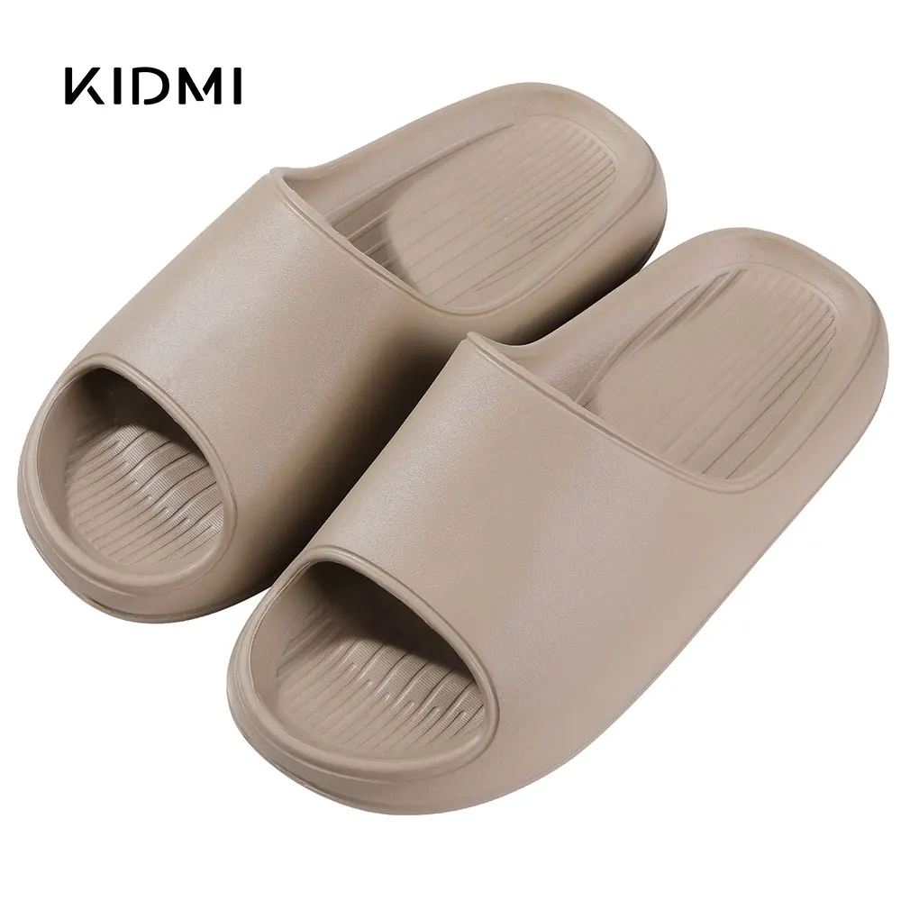 

Kidmi Men Slippers Summer 2024 Trendy Men Sandals New Bathroom Men Slides EVA Flat Slippers Unisex Casual Men House Garden Shoes