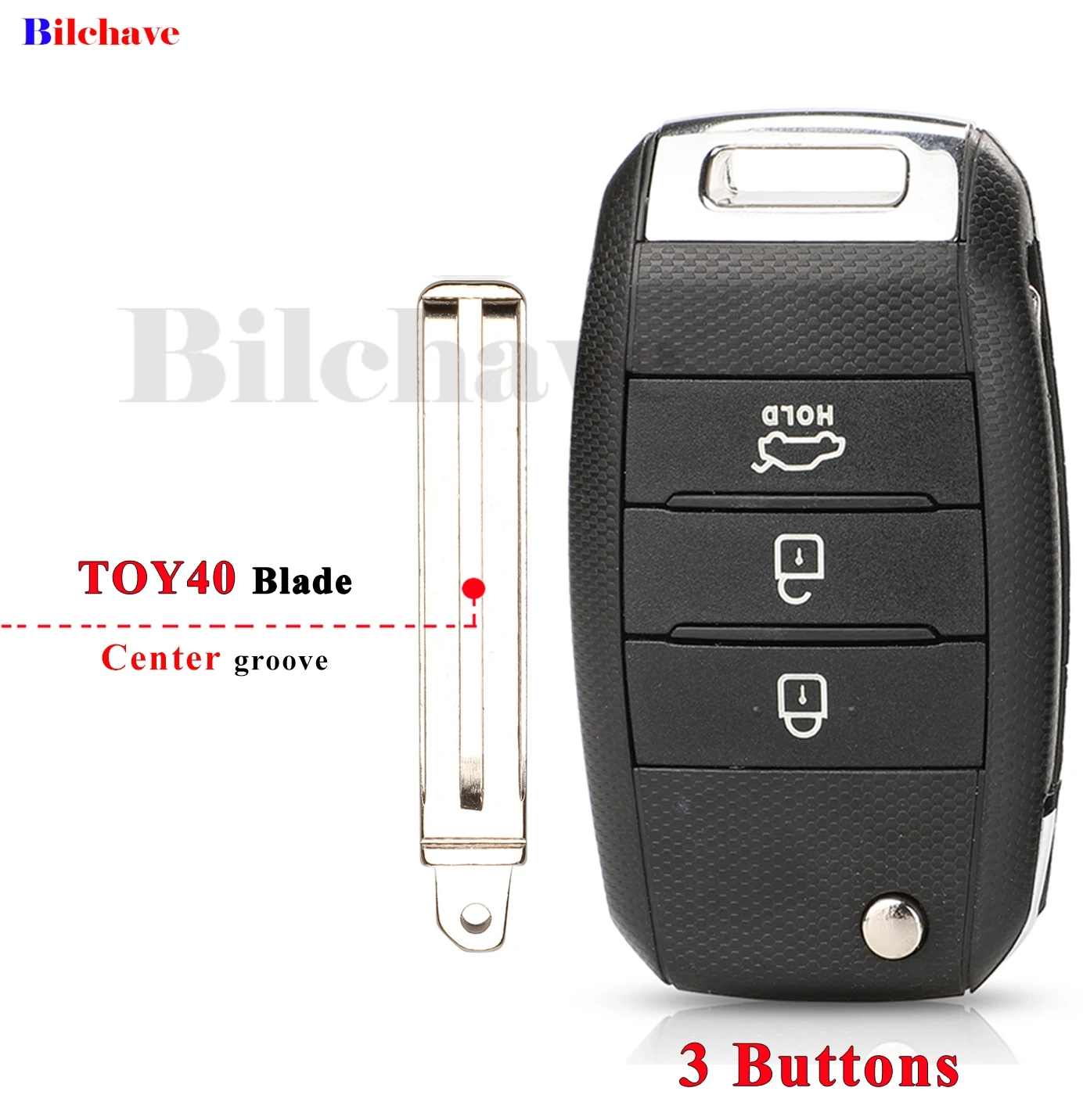 Jingyuqin ID46 Chip 433Mhz 3 pulsanti Flip Car Key Remote Fob per KIA 2016 K4 Carens 2012 dj3244 2012 dj5804 muslimauto