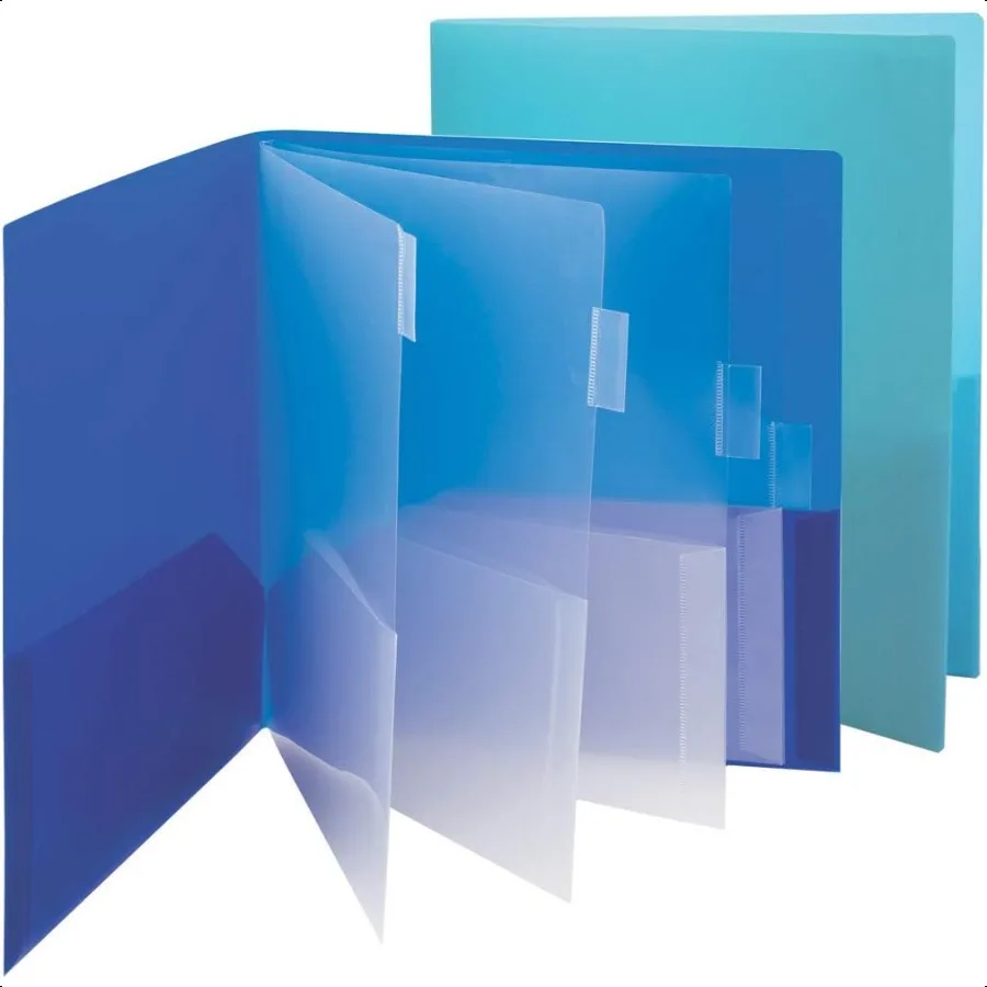 lettera-organizer-da-10-tasche-misura-2-per-confezione-1-ciascuno-di-blu-scuro-e-verde-acqua-89204-confezione-da-1
