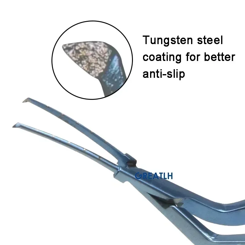 GREATLH Capsulorhexis Forceps for 1.8mm Incisions Micro Forceps Titanium Tweezers Eye Instrument