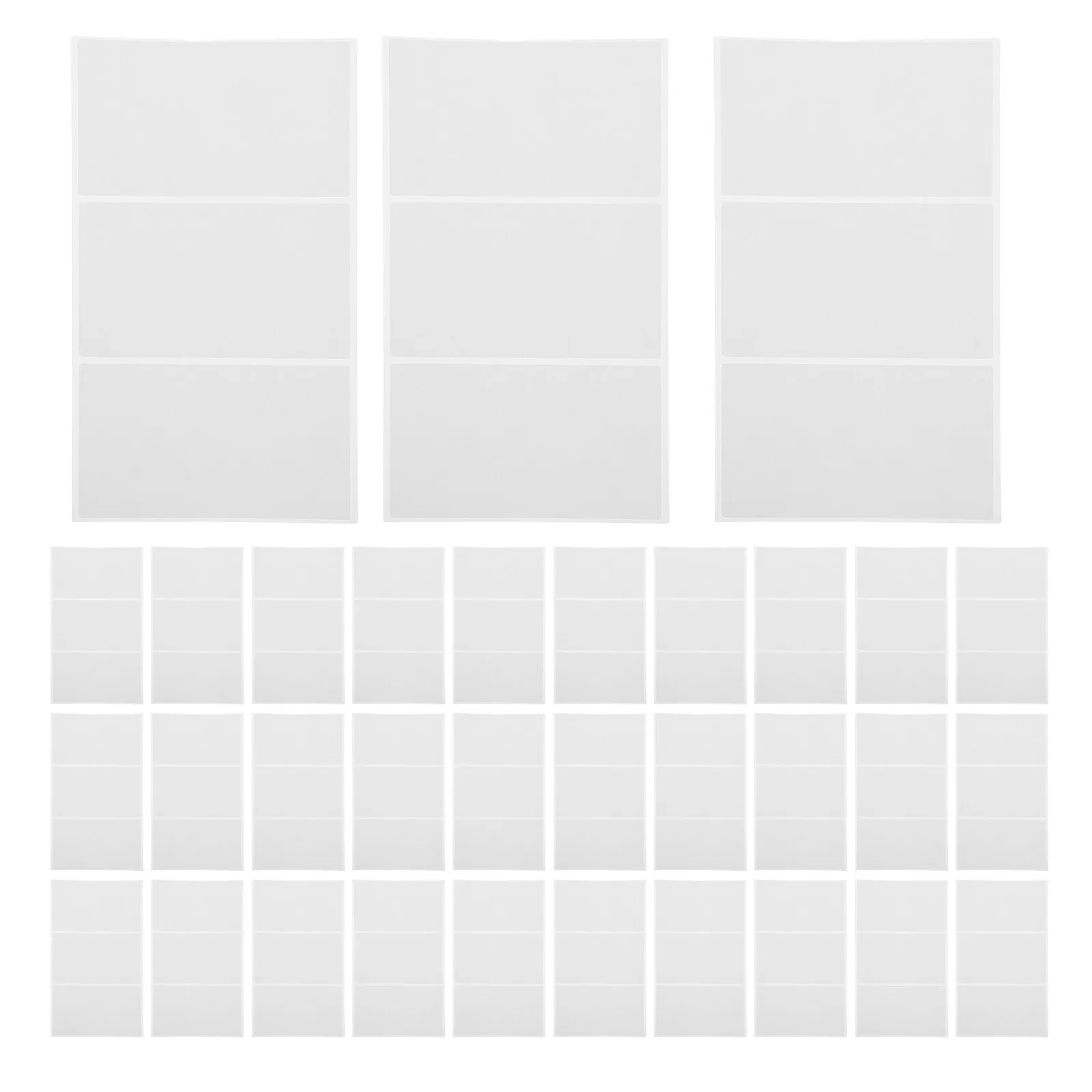 150Pcs Removable Label Stickers White 2x4 Inch Blank Writable Moving Labels for Organizing Boxes Storage Bins No Residue