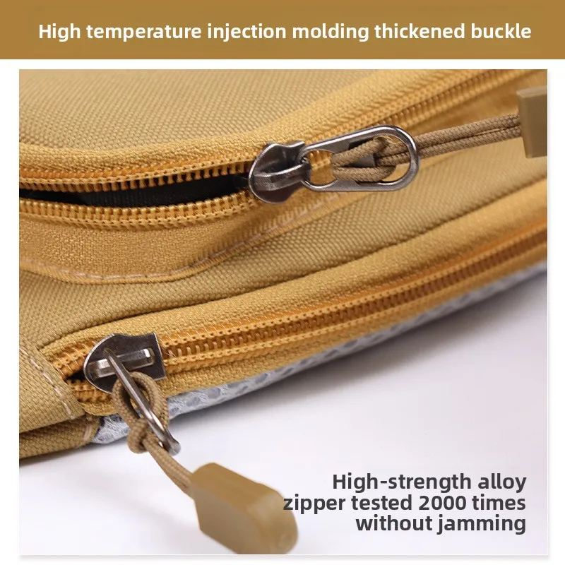 حقيبة خصر رياضية للرجال للمشي لمسافات طويلة في الهواء الطلق وحزام مقاوم للماء سميكة ومقاومة للاهتراء وسعة كبيرة #4