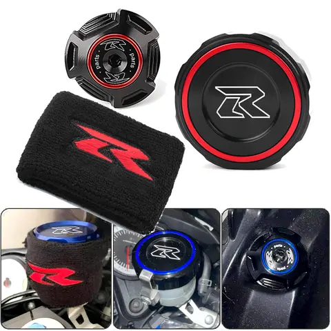 스즈키 GSXR 600 750 1000 GSX R 600 750 1000 GSX-R750 오토바이 액세서리 브레이크액 리저버 커버 쏙 오일 필러 캡