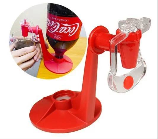 1PC New Novelty Saver Soda Dispenser Bottle Coke Upside Down Drinking Water Dispense Machine Switch For Gadget Party Home Bar