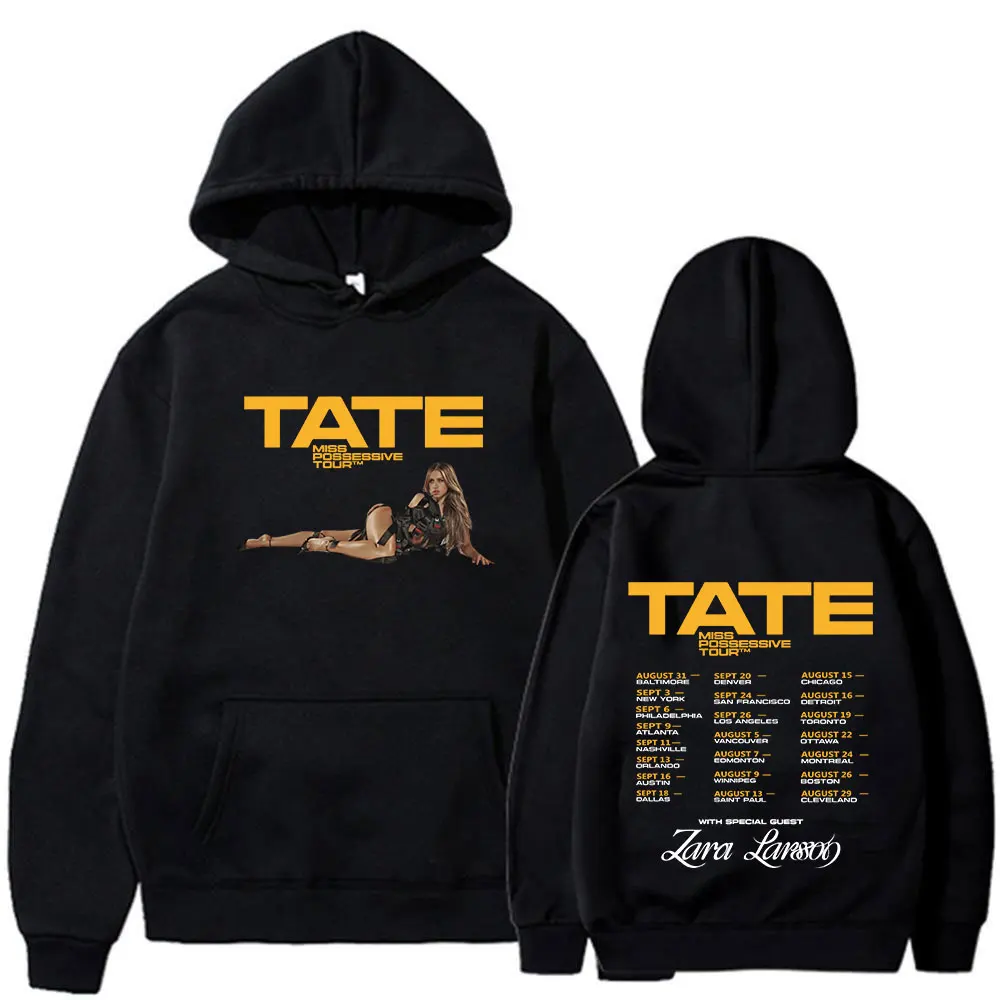 Tate McRae Miss Possessive Tour 2025 Hoodie Mens Women Clothing Fashion Harajuku Hoodies Oversized Pullovers Hooded Sweatshirts