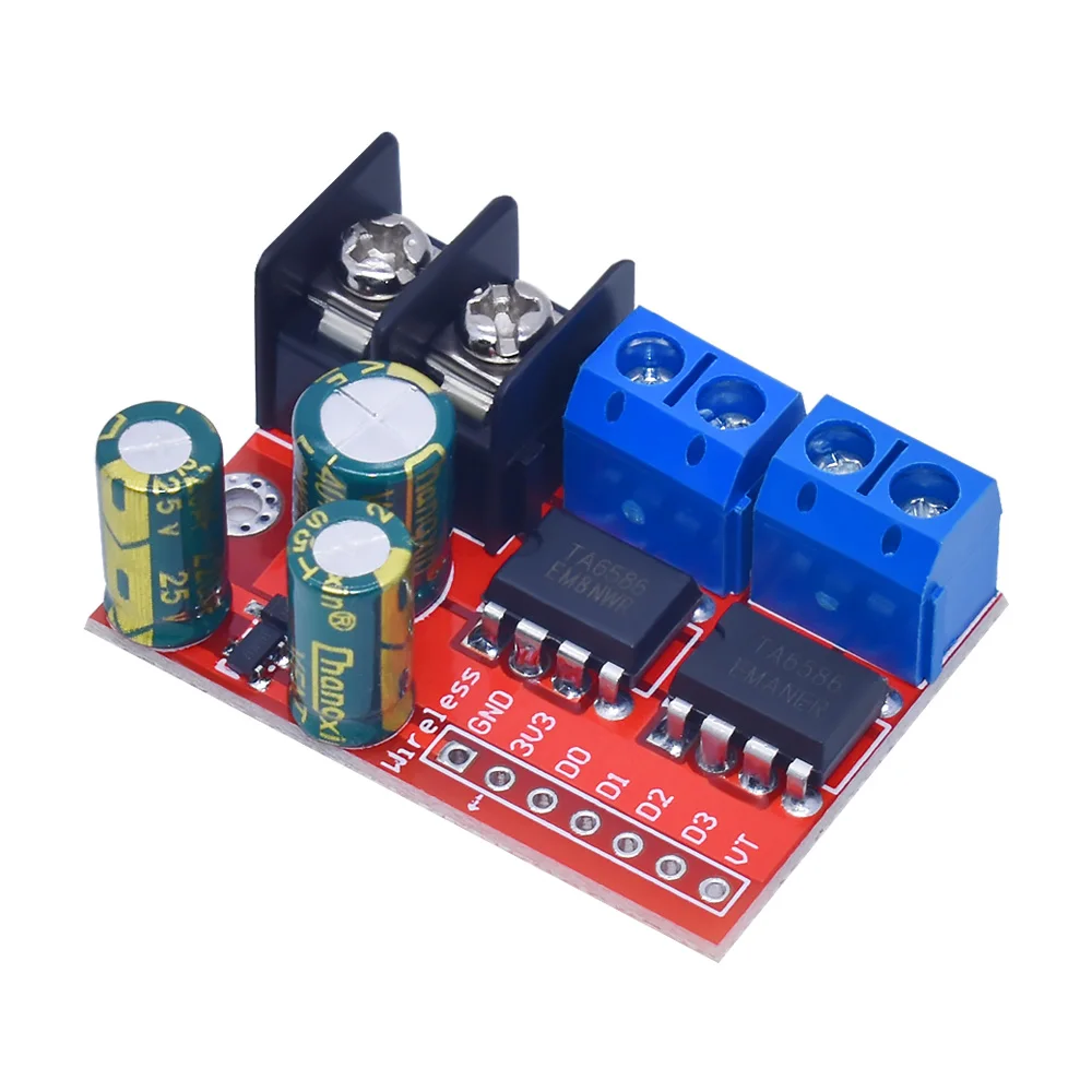 Voltage Reverse PWM Speed Regulation Double Super L298N 5AD H Bridge Remote Control 5A 3V-14V Dual DC Motor Drive Module