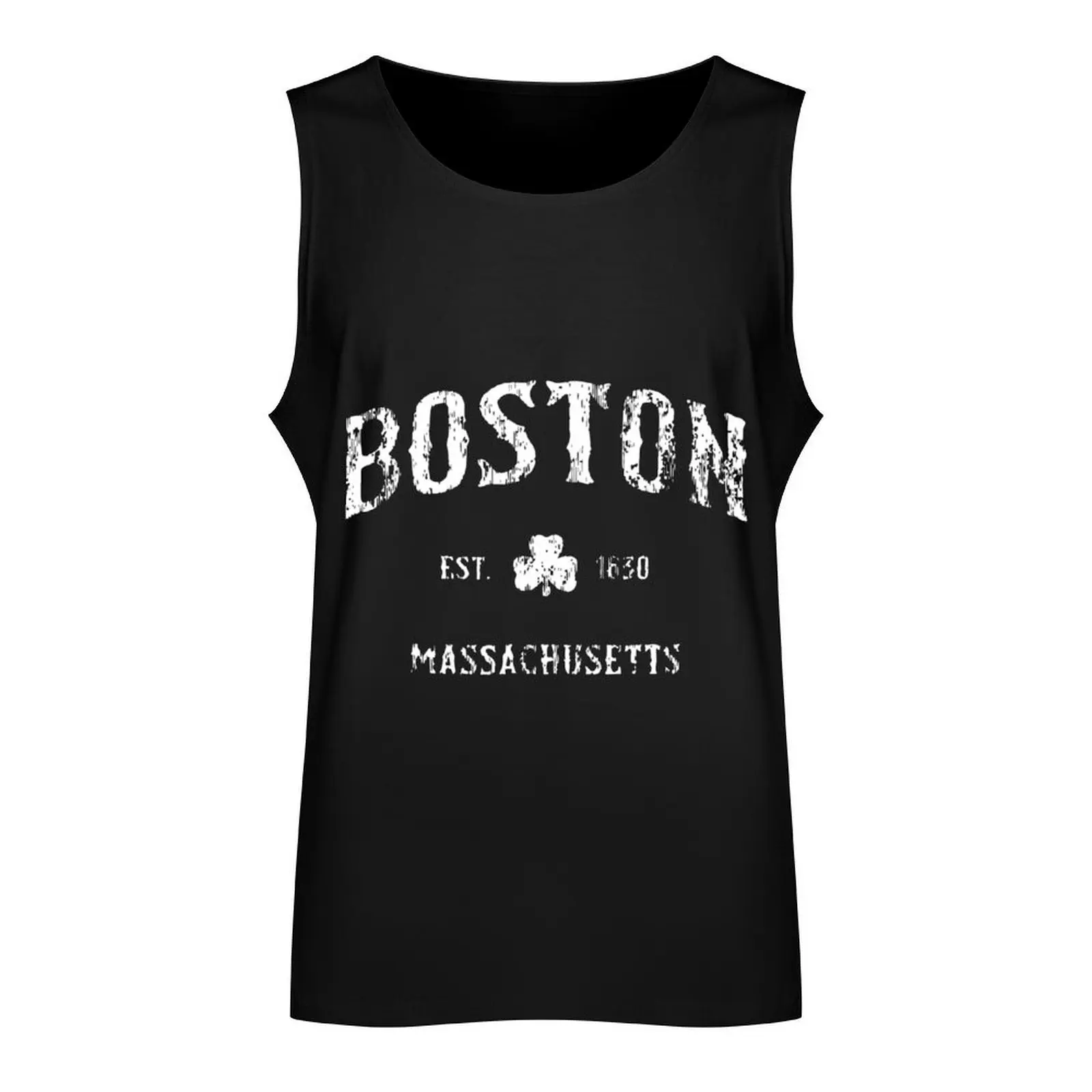 boston massachusetts vintage shamrock sport boston Tank Top summer mens designer clothes Men's vest