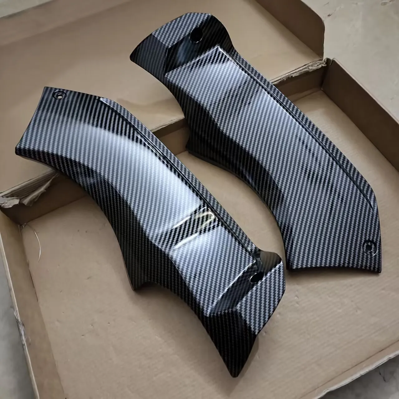 For Kawasaki Ninja ZX 6R 636 ZX-6R 2003 2004 ZX6R Front Tube Side Air Duct Cover Fairing Cowl Ram Intake Fairing Dash Panel Part - view 5