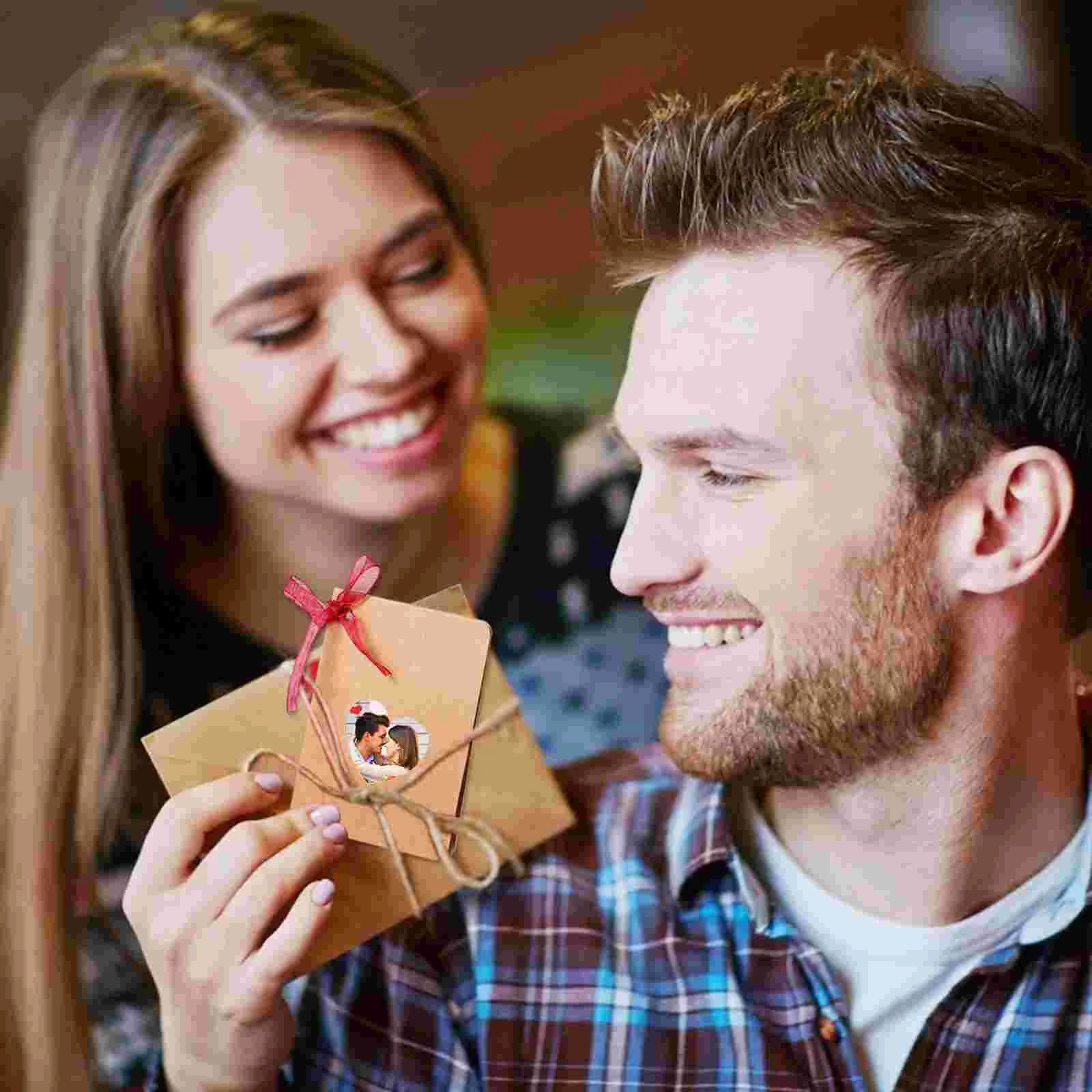 Étiquettes de décoration de mariage, pour décoration d'anniversaire, crochets creux en forme de cœur avec Clips, carte