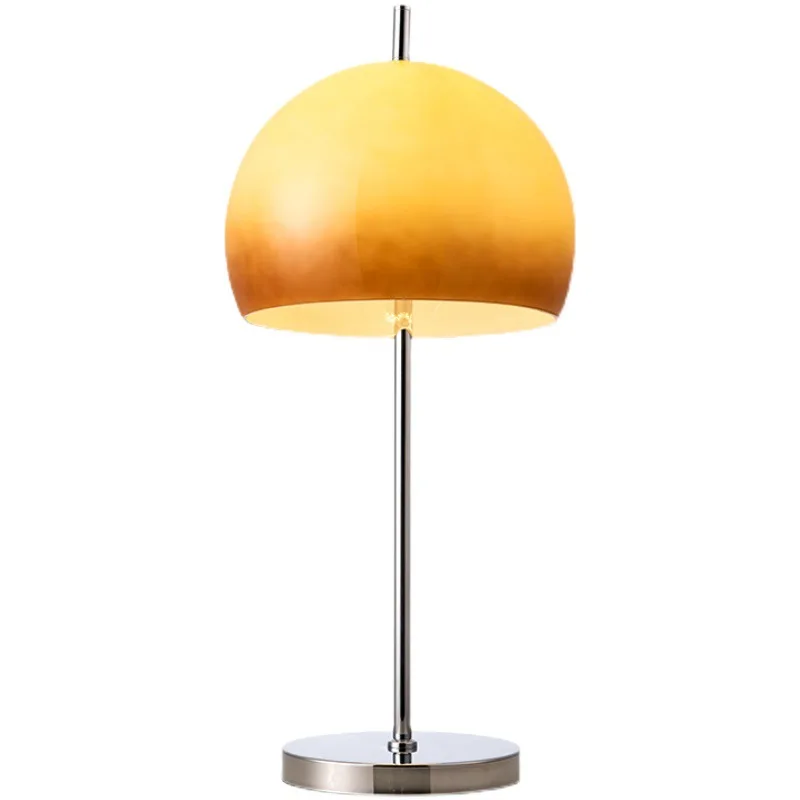 Stained Glass Lamp Post-modern Mushroom Table Lamps for Bedroom Bedside Lamp Indoor Living Room Decor E27 Bulb Soft Lighting