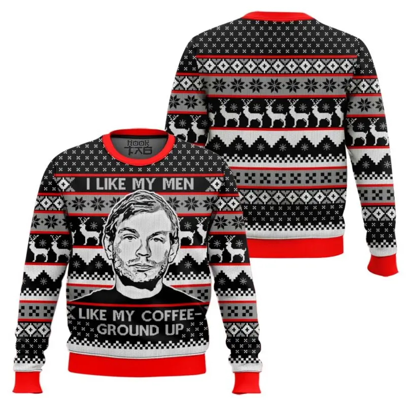 

Рождественский уродливый свитер, забавный темный креативный снежинка, олень, праздничный узор, Рождественский подарок, персонализированный зимний крутой свитер