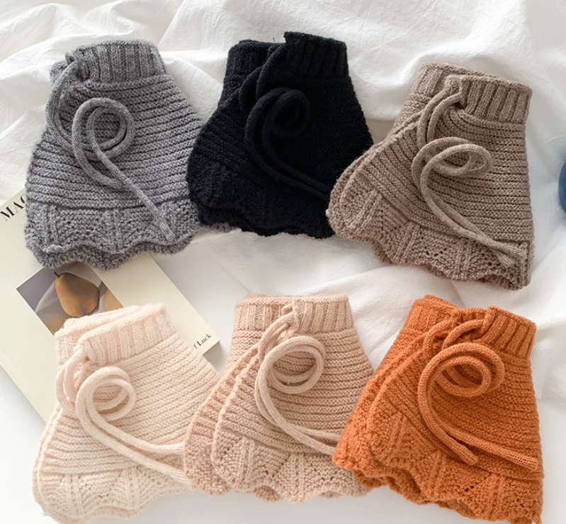 Dames Cape Doll Kraag Dames herfst en winter Nieuwe gebreide schouder- en nepkraag Veelzijdige wollen sjaal