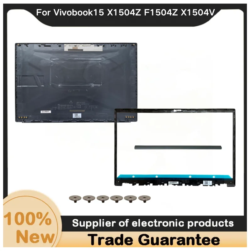 New For Kailxuling Vivobook15 X1504Z F1504Z X1504V LCD Back Cover Rear Lid/Front Bezel /LCD Hinges cover Blue black/silver