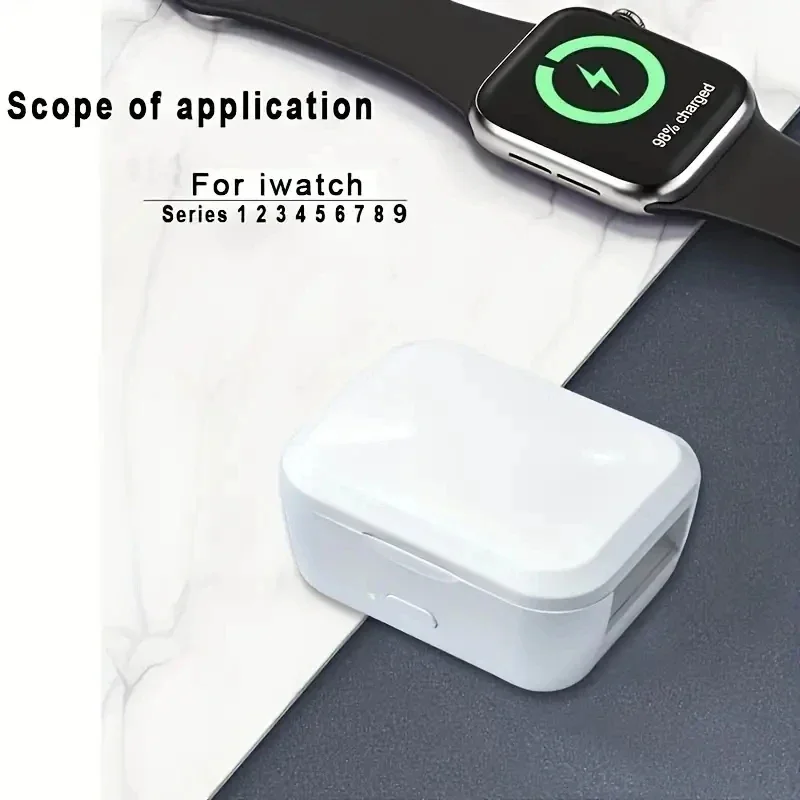 Fast Magnetic Watch Wireless Charger For Apple Watch 1-9 SE IWatch Dock Adapter 750mAh Power Bank Portable Charging Base Station