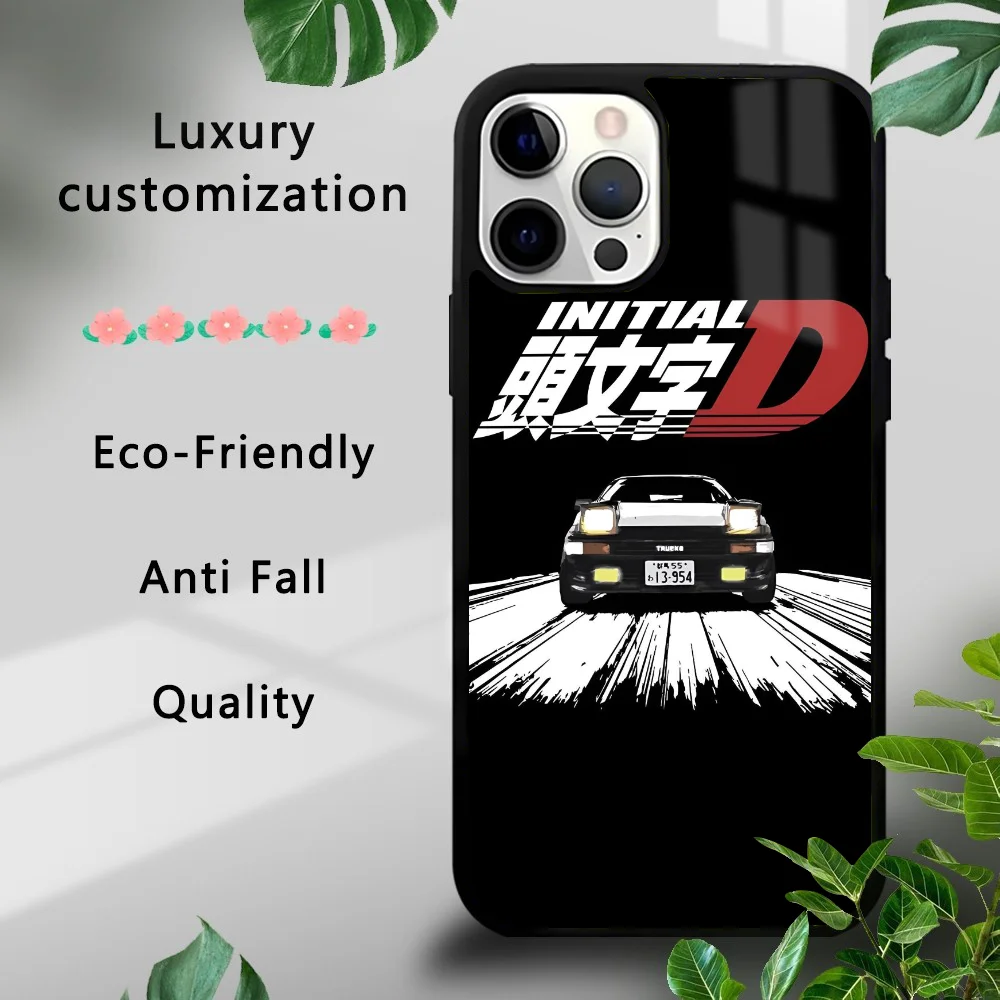 anime I-Initial D  Phone Case  for iPhone 16 15 14 13 Pro Max 11 Mini Alex Mirror For Magsafe Wireless Charging Cover