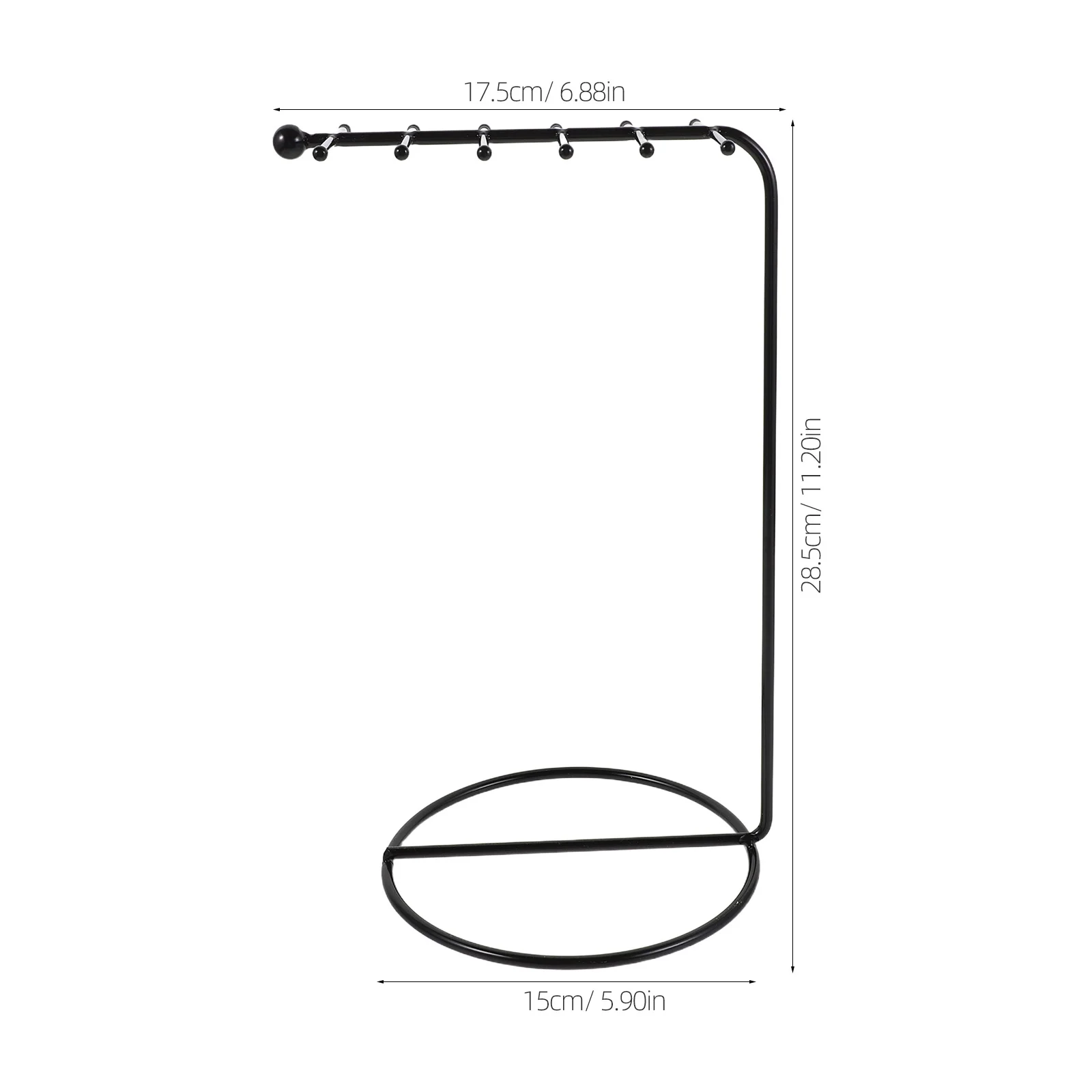 Metal Jewelry Display Stand Iron Art Design Sturdy Hanging Necklace Organizer For Necklaces Bracelets Earrings Keychains Jewelry