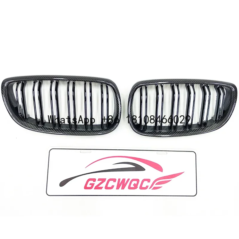 E92 E93 Carbon Fiber Grills For BMW 3 Series E92 E93 M3 Coupe Car Front Buer Grill 2006-2009