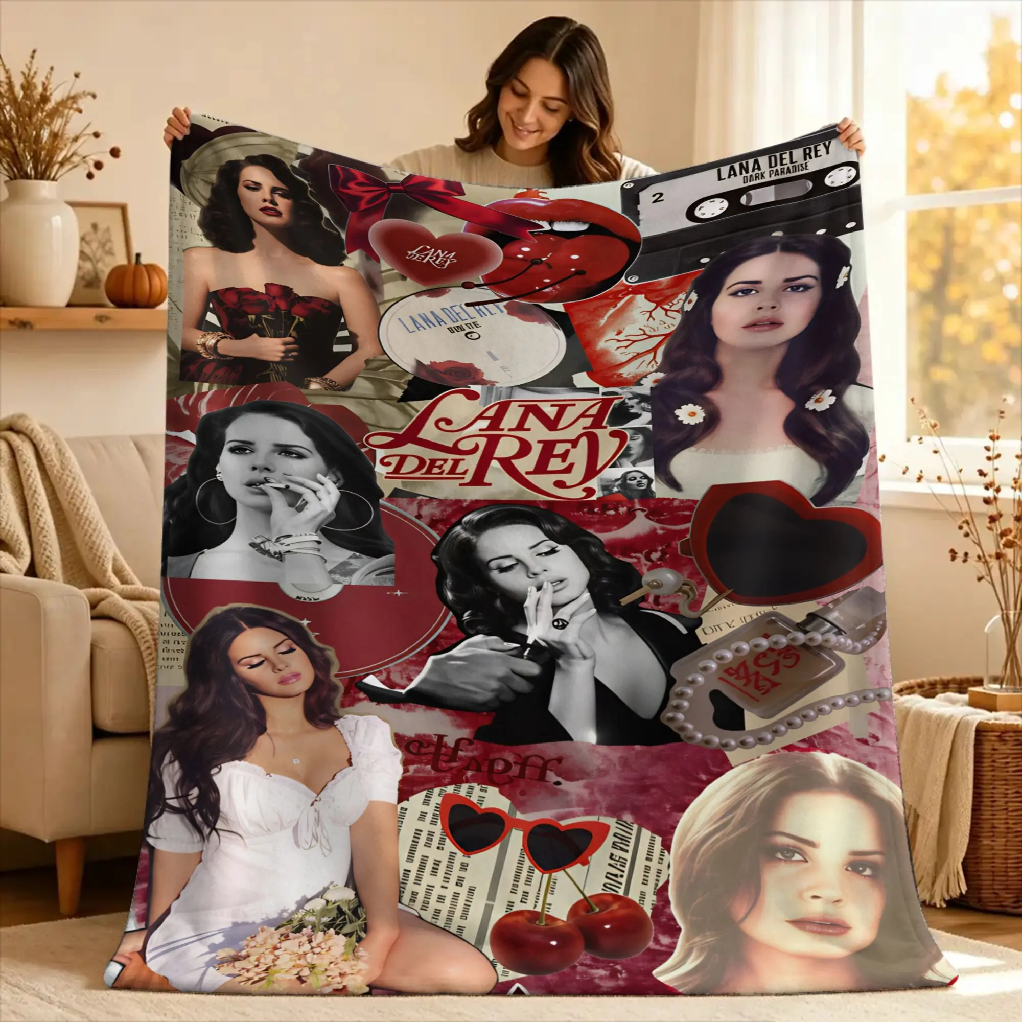 Lana Del Rey Singer Lizzy Grant  Blanket Quality Warm Soft  Bedding Throws Winter Camping Home Decor Novelty Bedspread