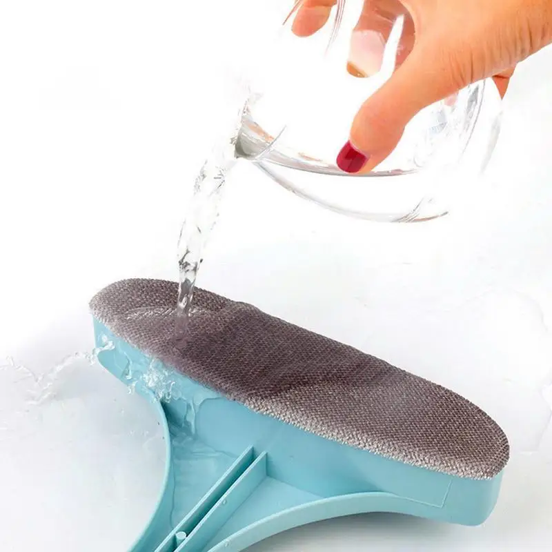 Window Screen Cleaning Brush Glass Scraper Reusable Window Cleaner Tool Wet And Dry Dual-Use Washing Equipment For Countertops