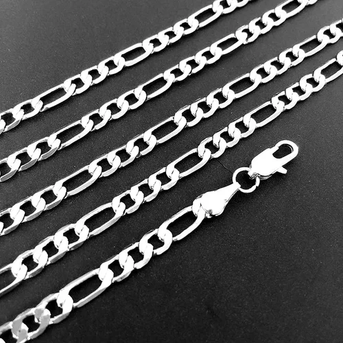 고급 실버 색상 크리에이티브 4mm 체인 팔찌 목걸이 쥬얼리 세트, 남성 여성 패션 파티 웨딩 액세서리 선물