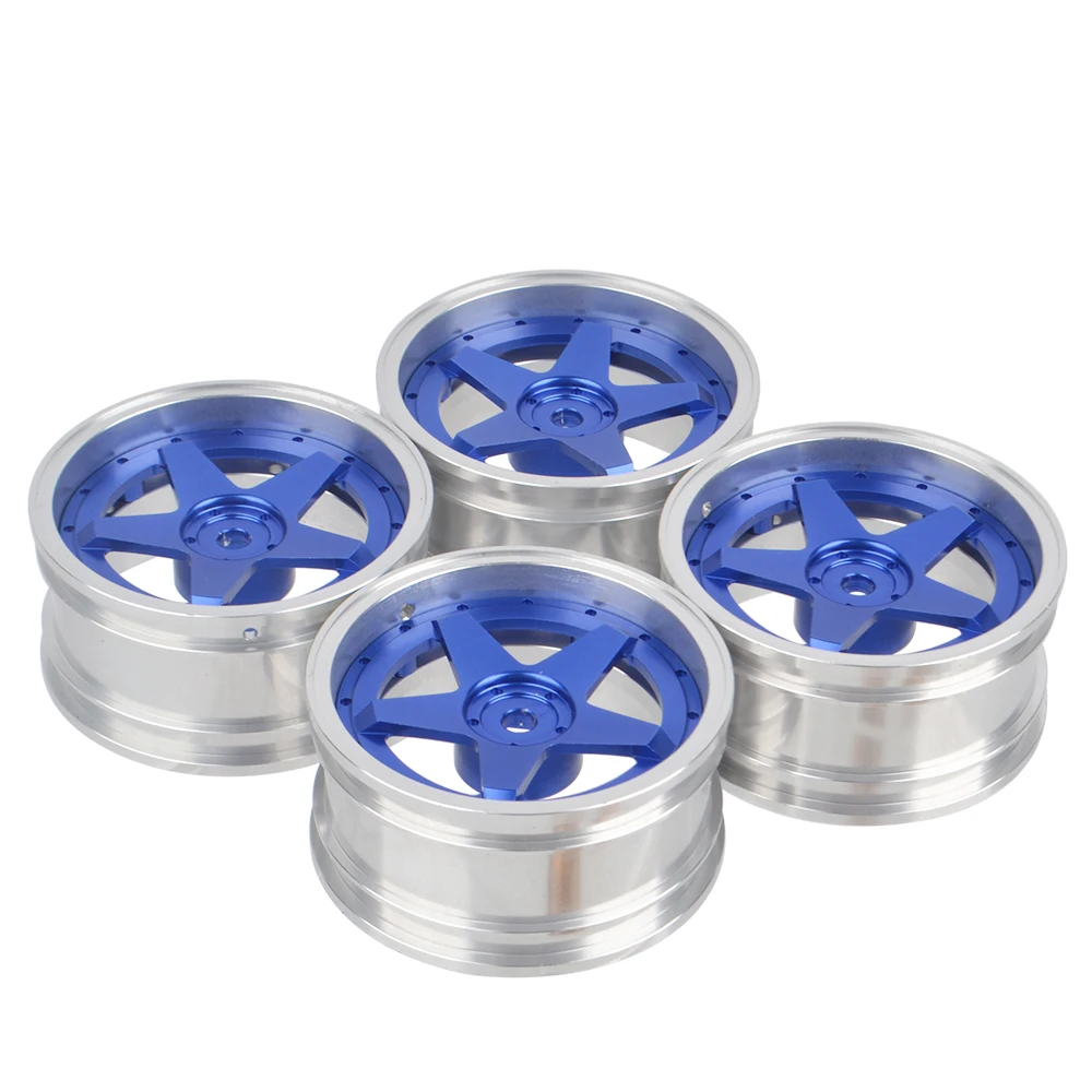 4pcs 1/10 Aluminum RC Drift Wheels Suitable for Tamiya BB01 TT02 Traxxas 4tec MST On-Road Car