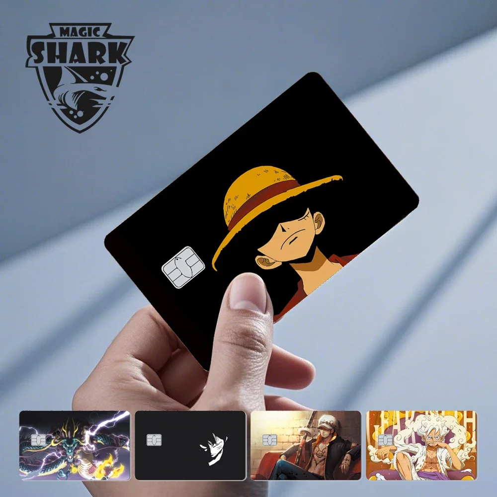 Лидер продаж Maigc Shark Anime One Pieces Chopper Luffy Nami Водонепроницаемая передняя боковая наклейка Пленка для кредитной дебетовой карты