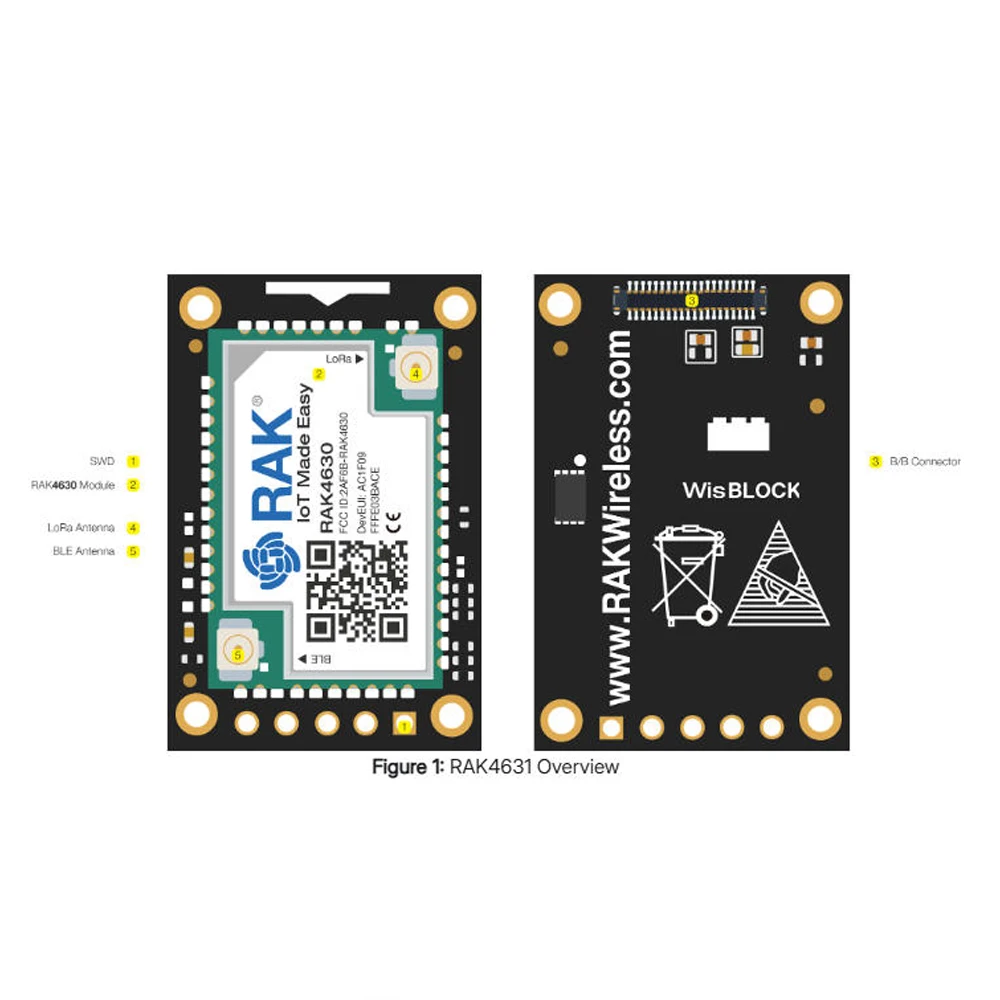 RAK4630 | nRF52840 SX1262 | Module for LoRaWAN - AliExpress 44