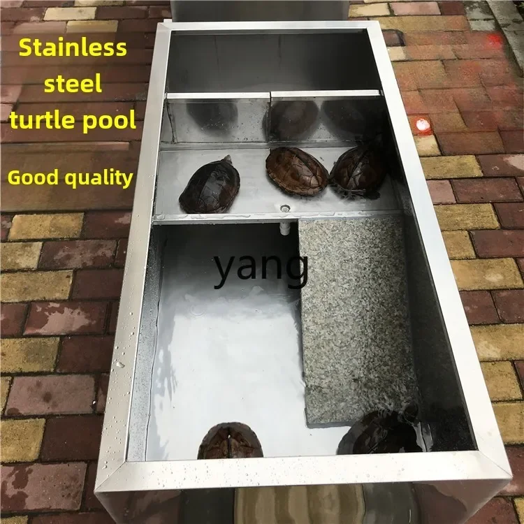 CX 304 stainless steel turtle box Nanshi Huangyuan turtle pool with sunscreen metal water turtle box