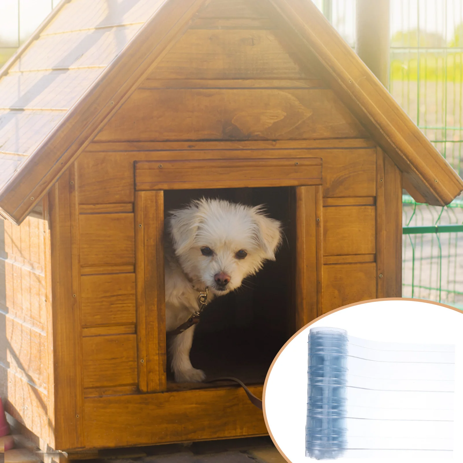 

Dog Flap Door PVC Curtain Strip Replacement Clear Plastic Strips Soft Comfortable Easy Installation Space Divider