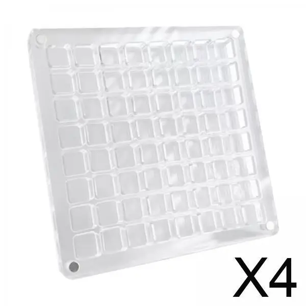 

4x акриловая коробка для демонстрации ракушек, коробка для хранения страз для ногтей, съемный органайзер для дизайна ногтей, кольца на палец, ожерелье, маленькие поделки